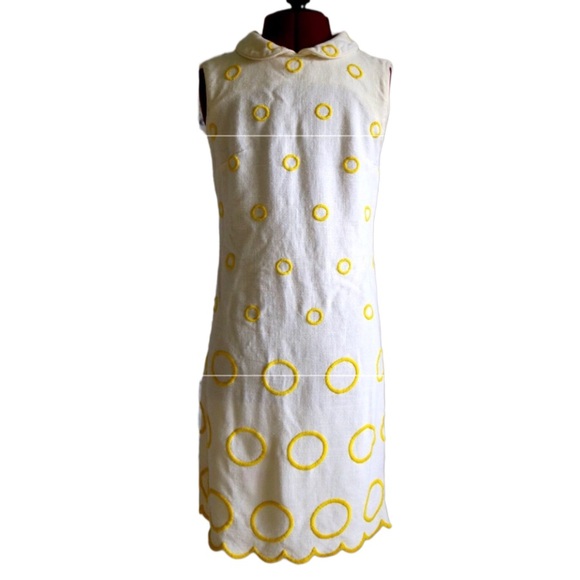 Dresses & Skirts - Vintage Yellow Circle 60s Dress
